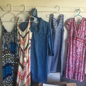 Lot of Summer Maternity Dresses and swim suite
